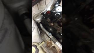 1999 cavalier 22 power steering pump bolt removal easy [upl. by Yna]