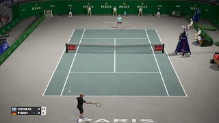 Stéfanos Tsitsipás vs Alexander Zverev ATP París 23 1080x60 fps AO International Tennis [upl. by Dagna]