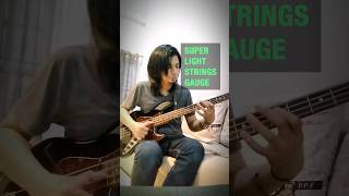 Daddario Super light strings on Squier JB bass bassist strings [upl. by Dehnel880]