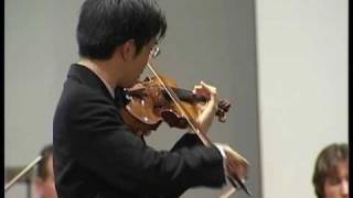 2009  ChunWen HUANG  Brahms violin concerto op77  Adagio  Sion Competition [upl. by Salchunas]