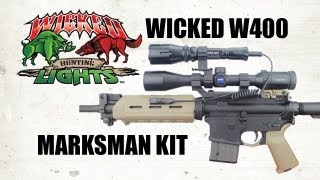 Wicked Lights Marksman W400 Hog and Predator Night Hunting Light [upl. by Jamila]