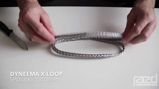 How to splice a x loop with Dyneema without stitching [upl. by Aleehs]