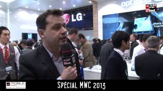 MWC 2013  LG mise sur la 4G pour tous 2702 [upl. by Aneelak]