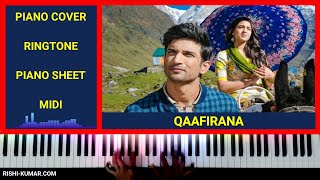 Qaafirana Piano Cover  Instrumental  Tutorial  Kedarnath  Ringtone  Hindi Song Keyboard [upl. by Nilyad]