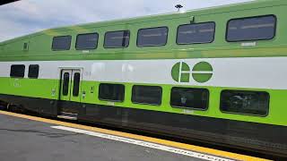 GO Train Departing Ajax GO Station [upl. by Lief]