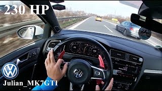 2019 VW GOLF 7 GTI FACELIFT POV Driving GoPro 760 FPS  FullHD Driving on german road [upl. by Ahseki]