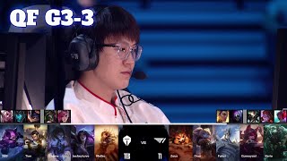 TES vs T1  Game 3  Quarter Final LoL Worlds 2024  Top Esports vs T1 G3 full [upl. by Lance323]