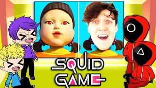 LANKYBOX amp SQUID GAME REACT TO SQUID GAME MEMES LANKYBOX GACHA CLUB [upl. by Nydroj]