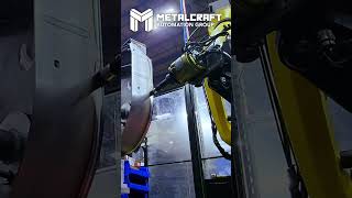 Metal Finishing a Scag Mower Deck with the RoboFinisher [upl. by Aloel]