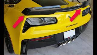 Corvette Mods C7 20142019 Wicker Bill Spoiler Upgrade [upl. by Ahseki]