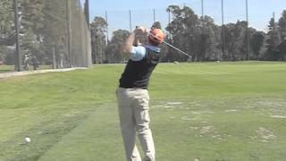 Arron Oberholser golf swings iron 2013 LA Open [upl. by Nulubez511]