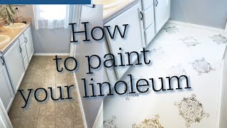 How to paint your Vinyl floor How to paint floors [upl. by Annoda]