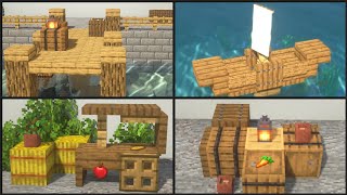 Minecraft 25 Medieval Harbor Build Hacks and Ideas [upl. by Finegan]