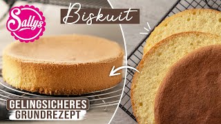 Biskuit Rezept  Gelingsicher mit Tipps und Tricks  Sallys Welt [upl. by Etra879]