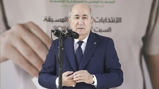 Présidentielle en Algérie  Tebboune vante la démocratie malgré labstention [upl. by Agni34]