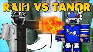 RAINWAY VS TANQR ROBLOX SUPER POWER TRAINING SIMULATOR [upl. by Debo]