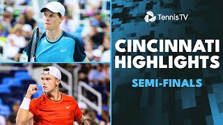 Sinner Faces Zverev Tiafoe amp Rune Clash  Cincinnati 2024 SemiFinal Highlights [upl. by Pittel851]