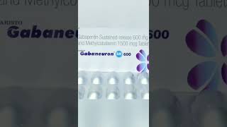 Gabaneuron SR 600 Tablet uses side effects and doses in Hindi shots [upl. by Atekahs]