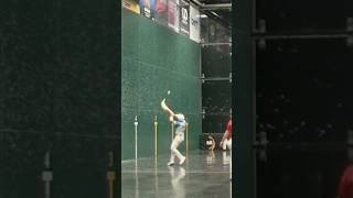 POWERFUL 2 WALL KILL BY CARBALLO 👀💪 jaialai battlecourt miami [upl. by Adnema]