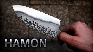 Knife Making Hamon On High Carbon Steel [upl. by Lifton264]