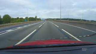 Roofbox Flying Off Car on M25 [upl. by Yztim]