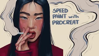 Speedpaint with procreate digital painting [upl. by Chadburn]