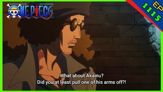 Aokiji talks about his fight with Akainu explains how he lost his leg [upl. by Katharyn]