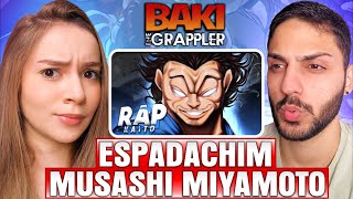 Professora de Geografia Reage｜Espadachim｜Musashi Miyamoto Baki Dou｜Kaito｜REACT [upl. by Adnav]