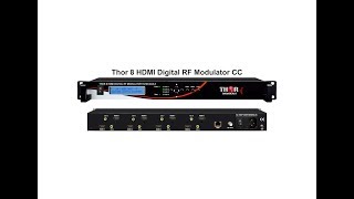 1 2 4 8 HDMI Digital RF Modulator with CCClosed Captioning QAM ATSC DVBT ISDBT up to 1080p [upl. by Pinto]