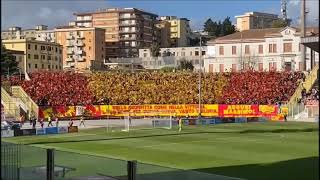 CatanzaroPotenza 181222 la Curva rende omaggio a Massimo Capraro [upl. by Feirahs90]