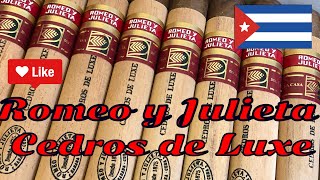 🇨🇺 CUBAN CIGARS  ROMEO Y JULIETA  CEDROS DE LUXE [upl. by Stefano836]