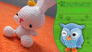 Uncinetto amigurumiConiglietto bomboniera 4°partecoda e unioneHow to do bunny tail [upl. by Vasta]