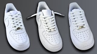 3 Cool Ways How To Lace Nike Air Force 1 Nike Air Force 1 Lacing [upl. by Ellemac]