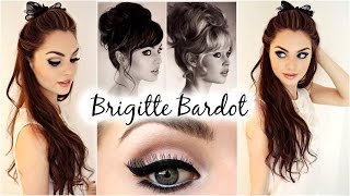 Brigitte Bardot Big Hair amp Makeup Feat Garnier Full amp Plush Products  Jackie Wyers [upl. by Mohammed122]