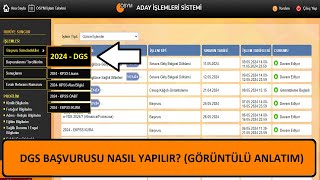 2024 DGS BAŞVURUSU NASIL YAPILIR GÖRÜNTÜLÜ ANLATIM DİKEY GEÇİŞ SINAVI NEDİR [upl. by Phelps]