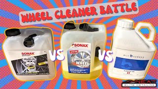 Wheel Cleaner Battle  SONAX FULL EFFECT vs SONAX BEAST vs BILT HAMBER SURFEX HD [upl. by Branden]