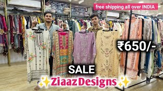 ziaaz Designs Latest Partywear Readymade suits Collection  daily wear cotton neck design kurti sale [upl. by Rudiger]