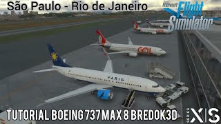 MSFS2020 Boeing 737 MAX BREDOK3D Tutorial • SBSP  SBRJ XBOX Series S [upl. by Belford822]