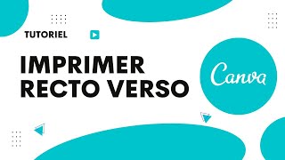 Comment imprimer en recto verso sur Canva [upl. by Aynad]