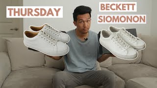 Beckett Simonon Reid Sneaker vs Thursday Premier Low Top Sneaker Comparison Video [upl. by Eniamaj]