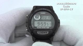 Мужские японские наручные часы Casio W87H1V [upl. by Snoddy]