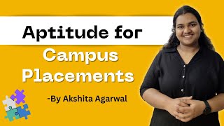 Aptitude Preparation for Placements 1 Introduction  Why Aptitude Is Important For Placement [upl. by Tyson]