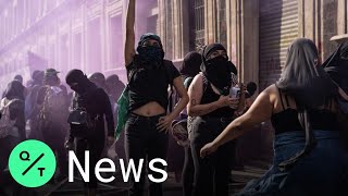 International Women’s Day Mexicans Protest in Historic March Against Femicide [upl. by Olifoet352]