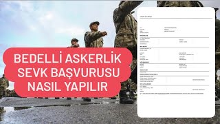 2024 BEDELLİ ASKERLİK SEVK BAŞVURUSU NASIL YAPILIR  ASKERLİK SEVK BELGESİ NASIL ALINIR [upl. by Nisay]