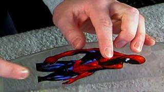 How to Paint RC Car Bodies Lexan Picture Glue xxx main Graphics [upl. by Anileda746]