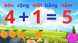 TOÁN 1 Phép cộng trong phạm vi 5  Học thật VUI và DỄ DÀNG với Học Chơi Cùng Bé [upl. by Rina]