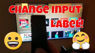 How To Change Input  HDMI Label On SAMSUNG Q7 QLED UHD 4K SMART TV [upl. by Otila778]