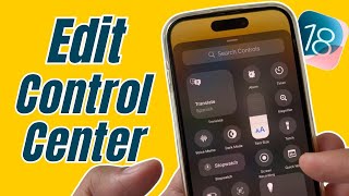 How to Add Controls to Control Center in iOS 18 on iPhone [upl. by Burnard]