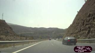 057 SPAIN 2012 trip from Granada to Motril  Street view car TOFIL WORLDS ROADS DRIVING [upl. by Letnohc858]