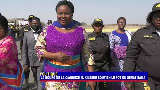 LA BOURGMESTRE DE LA COMMUNE ANNEXE MIREILLE KILESHE SOUTIEN LE PDT DU SENAT SAMA [upl. by Ariaic]